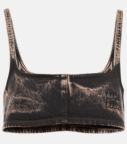 Miu Miu Brassière en jean - Miu Miu - Modalova