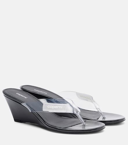 Mules compensées en PVC à logo - Coperni - Modalova