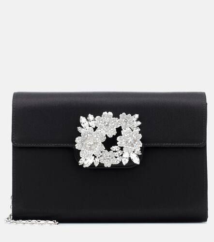 Pochette RV Bouquet en satin à ornements - Roger Vivier - Modalova