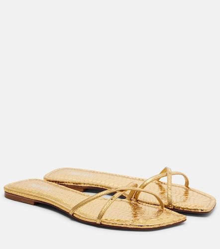 Mules Biarritz en cuir métallisé - Paris Texas - Modalova