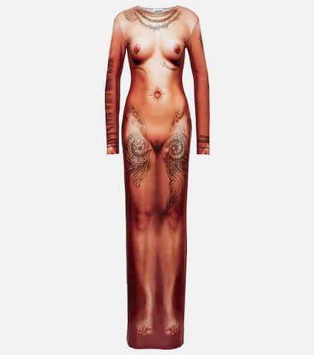 Robe longue Nude imprimée - Jean Paul Gaultier - Modalova