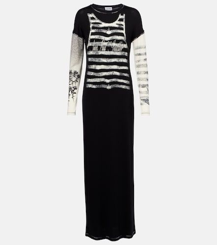 Robe longue en jersey imprimé - Jean Paul Gaultier - Modalova