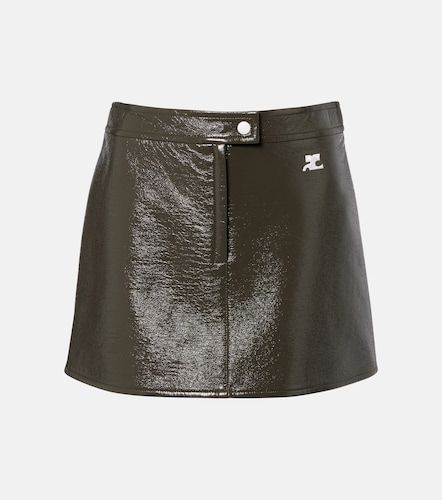 Courrèges Mini-jupe en coton mélangé - Courreges - Modalova