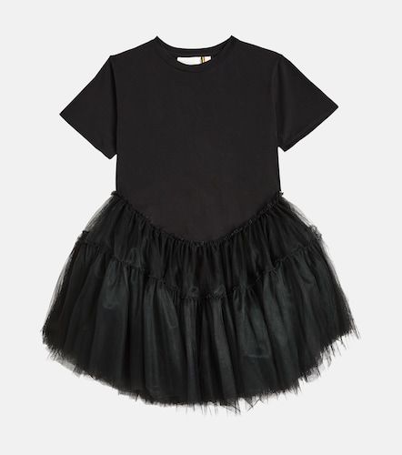 Robe en coton mélangé et tulle - Caroline Bosmans - Modalova