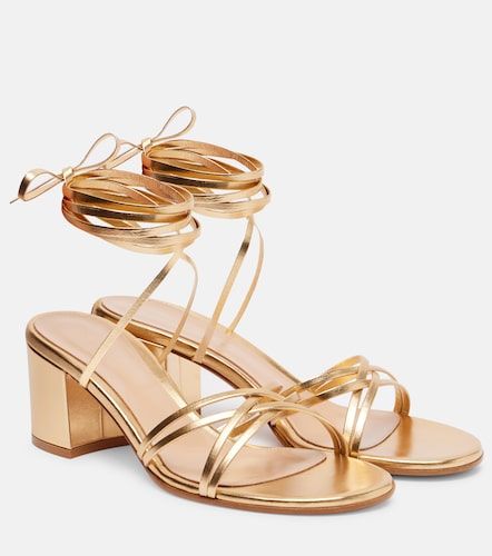 Sandales en cuir métallisé - Gianvito Rossi - Modalova