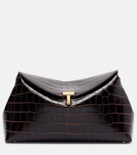Pochette T-Lock en cuir embossé - Toteme - Modalova