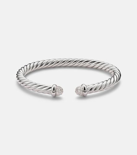 Bracelet Cable Flex® en argent sterling et diamants - David Yurman - Modalova
