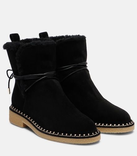 Bottines Megeve en daim et shearling - Aquazzura - Modalova