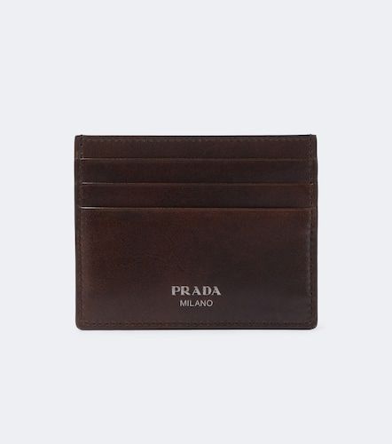 Prada Porte-cartes en cuir à logo - Prada - Modalova