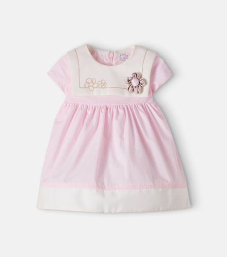 Bébé – Robe en coton à appliqués floraux - Monnalisa - Modalova