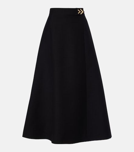 Jupe midi VGold Crêpe Couture - Valentino - Modalova