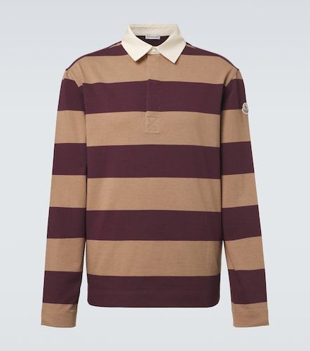 Moncler Polo en coton à rayures - Moncler - Modalova
