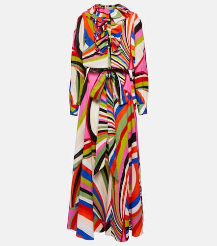 Robe longue Marmo imprimée en coton - Pucci - Modalova