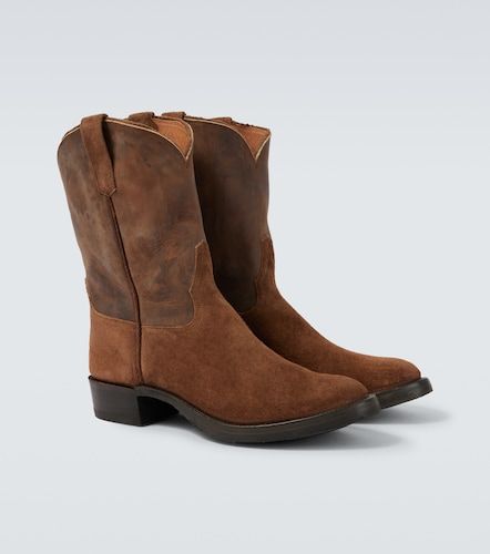 Bottines santiags en daim et cuir - RRL - Modalova