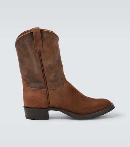 Bottines santiags en daim et cuir - RRL - Modalova