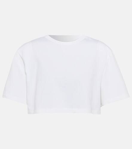 T-shirt raccourci Corset en coton - Alexander McQueen - Modalova