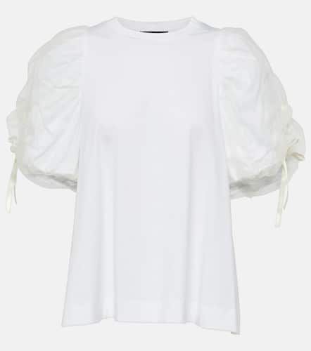T-shirt en coton et tulle - Simone Rocha - Modalova