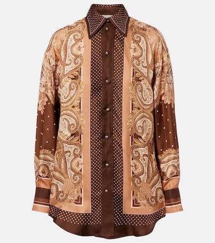 Chemise Luna en soie à motif cachemire - Zimmermann - Modalova