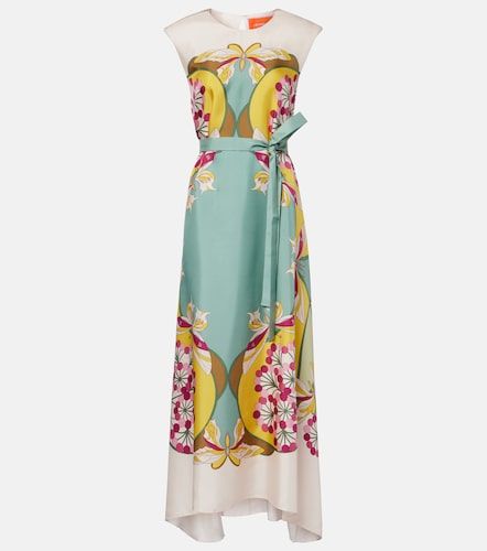 Robe midi San Carlo en soie - La DoubleJ - Modalova