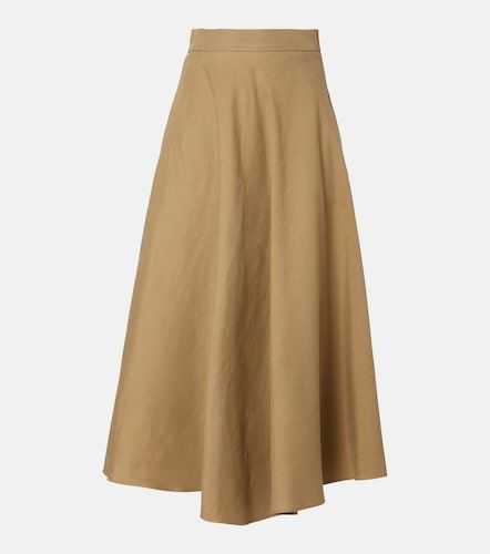 Max Mara Jupe midi en lin et soie - Max Mara - Modalova