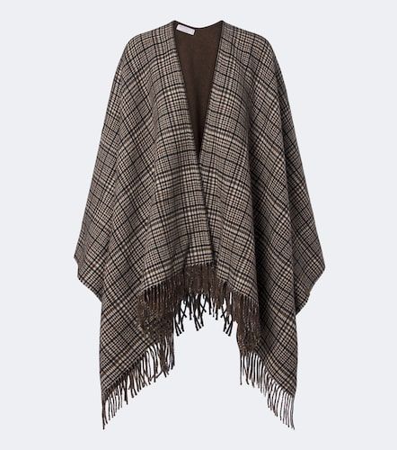 Poncho en cachemire à carreaux - Brunello Cucinelli - Modalova
