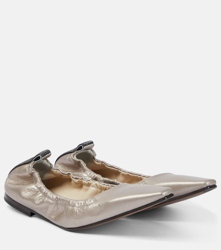 Ballerines en cuir métallisé - Brunello Cucinelli - Modalova