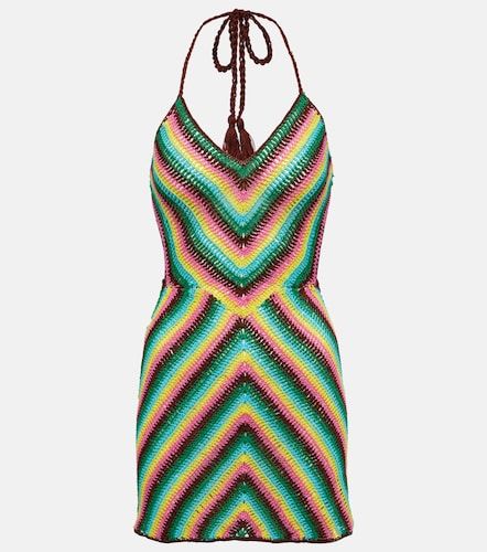 Robe rayée en crochet de coton - Anna Kosturova - Modalova