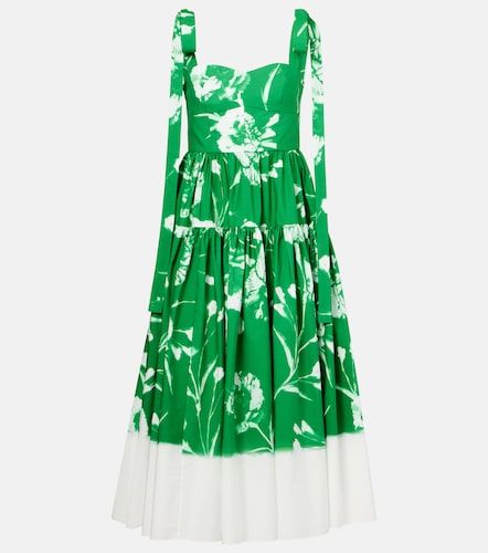 Erdem Robe midi en coton à fleurs - Erdem - Modalova