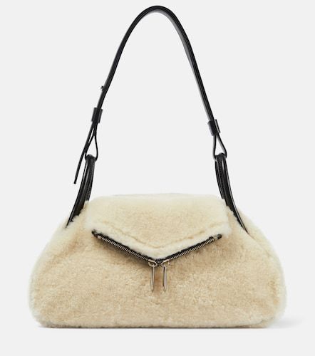 Sac à bandoulière Gemini Small en peau lainée - Amina Muaddi - Modalova