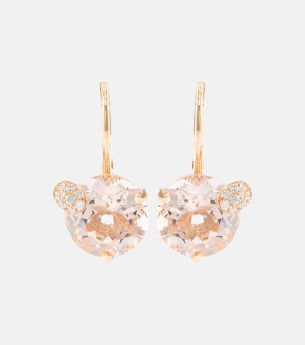 Boucles d'oreilles Peekaboo en or 18 ct, morganite et diamants - Bucherer Fine Jewellery - Modalova