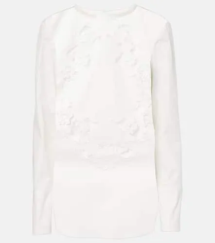 Blouse brodée en coton - Oscar de la Renta - Modalova