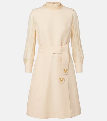 Robe Crêpe Couture en laine et soie - Valentino - Modalova