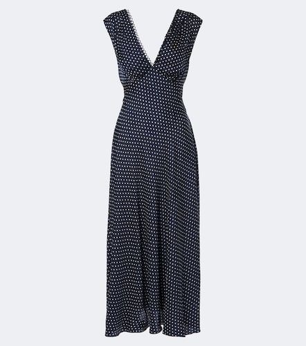 Dôen Robe midi Tahlia en soie mélangée à pois - Doen - Modalova