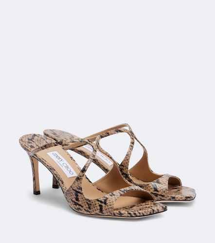 Mules Anise en cuir façon serpent - Jimmy Choo - Modalova