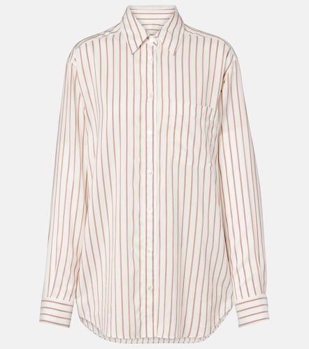 Chemise Gavina rayée en soie - The Row - Modalova