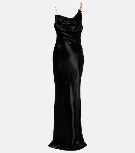 Balmain Robe longue en satin - Balmain - Modalova