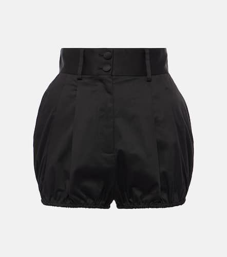 Short en coton mélangé à taille haute - Dolce&Gabbana - Modalova