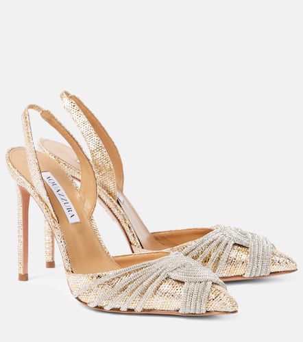 Escarpins Gatsby Sling 105 à ornements - Aquazzura - Modalova