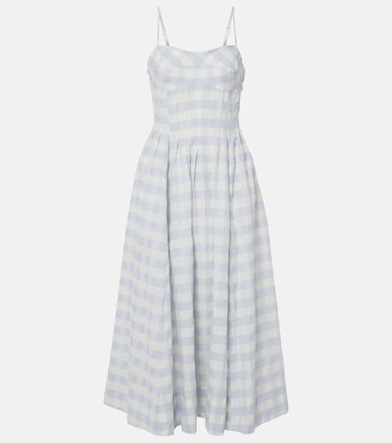 Robe midi Kittiya en coton à carreaux - Simkhai - Modalova