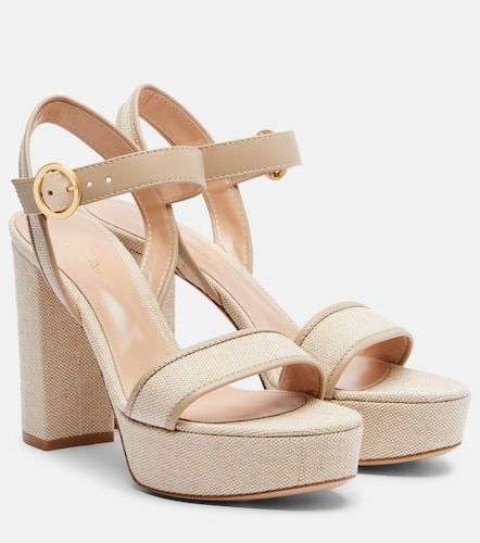 Sandales à plateau Milos en cuir - Gianvito Rossi - Modalova