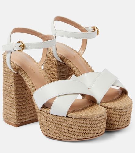 Sandales à plateforme en cuir - Gianvito Rossi - Modalova