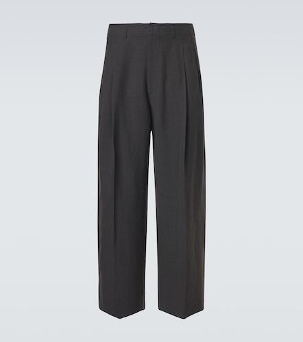 Pantalon large plissé en gabardine - Lemaire - Modalova