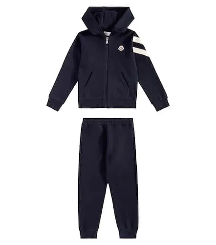 Ensemble de survêtement en coton à logo - Moncler Enfant - Modalova