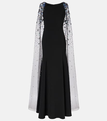 Robe longue en crêpe à perles - Jenny Packham - Modalova