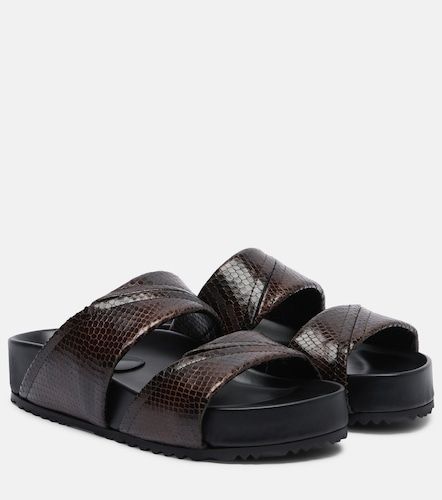 Mules à plateforme en cuir - Dries Van Noten - Modalova