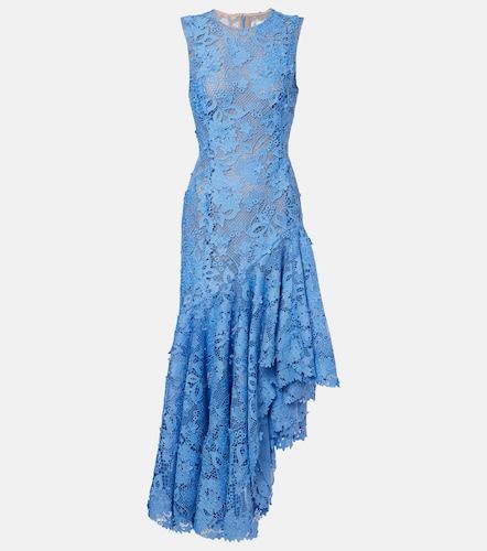 Robe de cocktail brodée à fleurs - Oscar de la Renta - Modalova