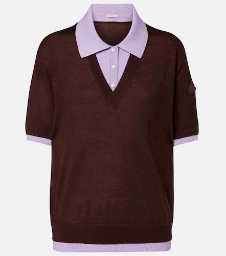 Moncler Polo en laine vierge - Moncler - Modalova