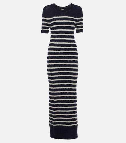 Robe midi Helen en soie et cachemire à rayures - Khaite - Modalova