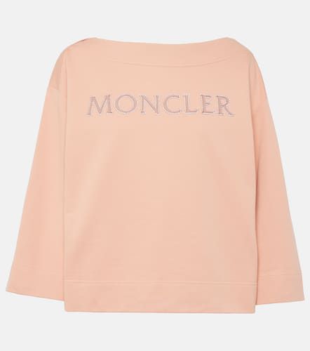 Sweat-shirt en coton à logo - Moncler - Modalova