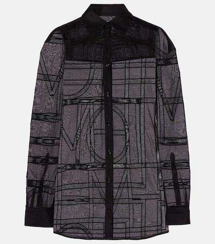 Chemise brodée en coton et soie - Toteme - Modalova